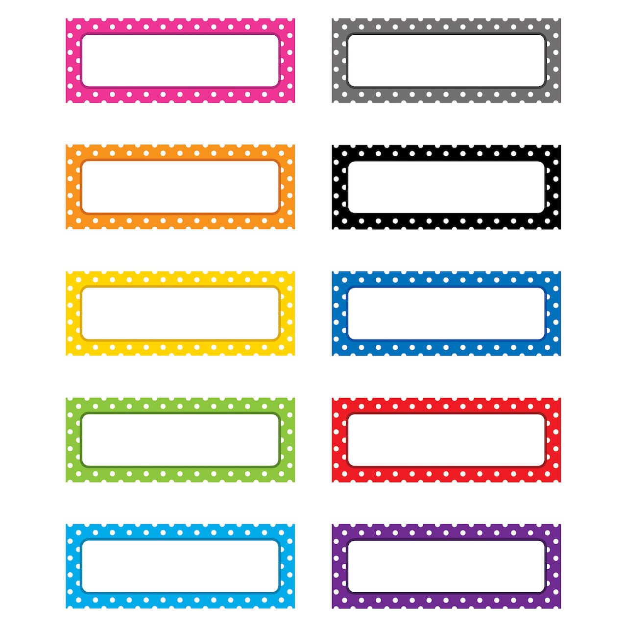 Polka Dots Magnetic Labels, 3 Packs